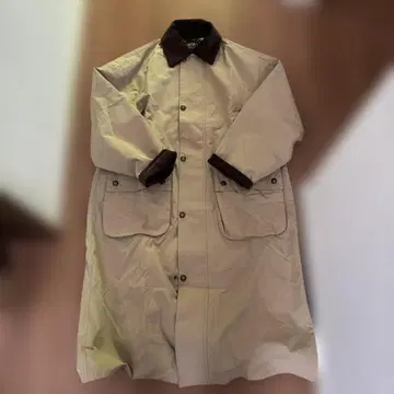 브리티시 카키 바버 바레인풍 베이지 스텐카라 코트