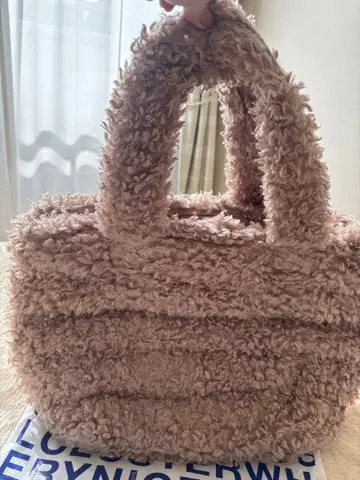 ROOTOTE 베이지 퍼 토트백