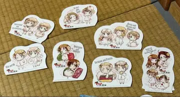 헤타리아 양으로 잘 자 시리즈 특전 미니 스탠드 POP 8장 세트