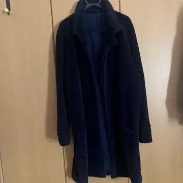 TERRIT 네이비 롱 코트