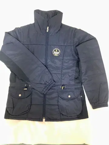 먼싱웨어 여성용 골프 네이비 충전솜 점퍼 소매 탈부착 가능