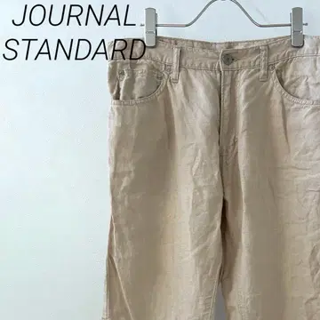 JOURNAL STANDARD 린넨 팬츠 심플 포켓 부착 빅
