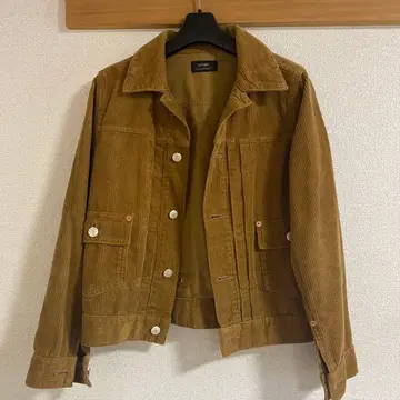 caqu 코듀로이 자켓 브라운