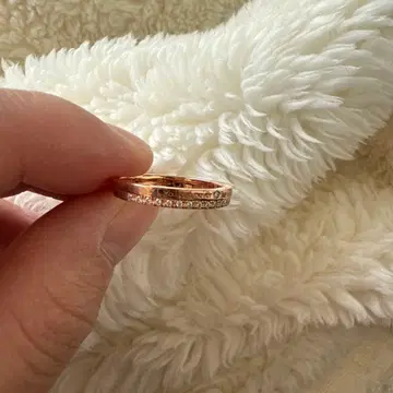 한정판 가격 인하 THE KISS 로즈 골드링 9호