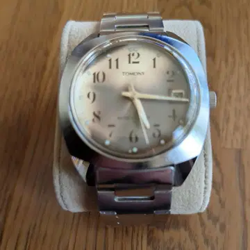 SEIKOTOMONY 실버 아날로그 수동 와인딩 시계