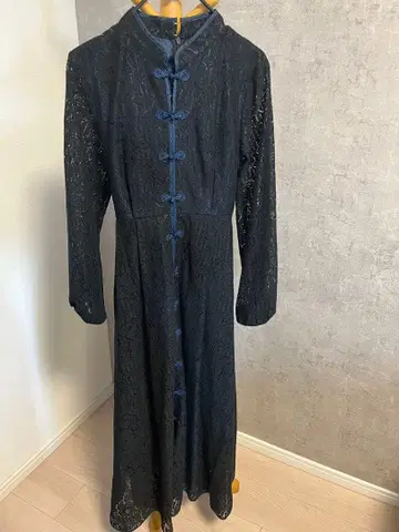 PAMEO POSE Youran 롱 드레스 차이나 블랙