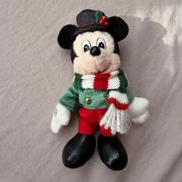 도쿄 디즈니 리조트 35주년 미키 인형 배지 크리스마스 레트로