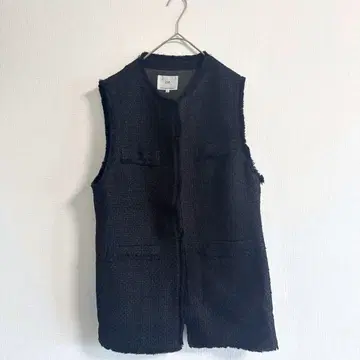 23구 24년제 빅 사이즈 팬시 트위드 베스트