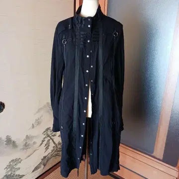 OzzCroce 블랙 롱 셔츠