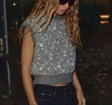 ZARA 비즈 니트 베스트