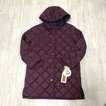 두느브 퀼팅 코트 와인 L ZERO DOWN