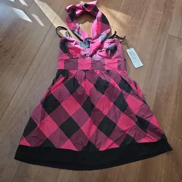 [ 새상품 ] y2k 원피스 체크 무늬