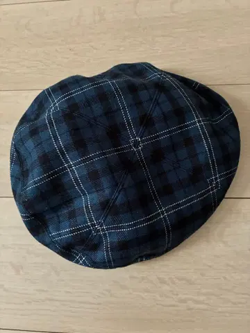 maxim 맥신 파랑블랙 체크 베레모