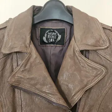 goa 고어 양가죽 unisex 라이더 자켓 그레이지 컬러