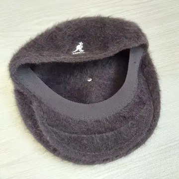 캉골 퍼 헌팅 캡 베레모 블랙 블랙 화이트 M