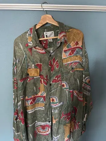 GOOUCH 실크 셔츠 XL 다색