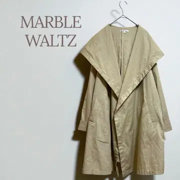 마블 왈츠 트렌치코트 후드 버튼 없음 얇은 소재 캐주얼