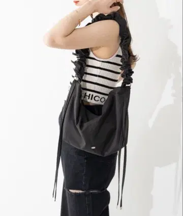 chico 드로스트 핸들 나일론 숄더백