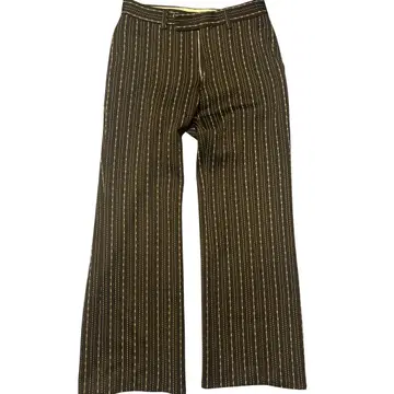 KAISER FLAG 스트라이프 패턴 와이드 팬츠