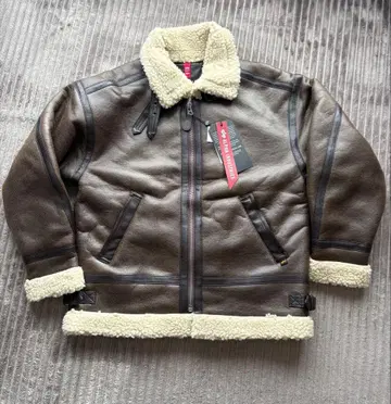 알파 페이크 무스탕 자켓 M