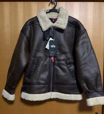 알파 페이크 무스탕 자켓 M
