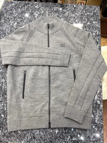 캘러웨이 방풍 그레이 니트 자켓 집업 새상품급 LL 7-117