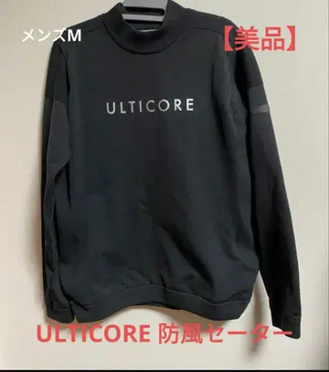ULTICORE 블랙 크루넥 스웨터