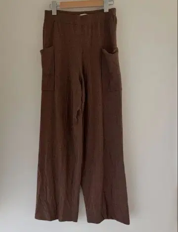 갤러리 비 니트 울 와이드 이지 팬츠