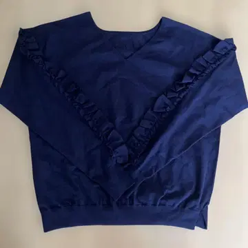 네이비 프릴 긴팔 상의 파이브 폭스 9호