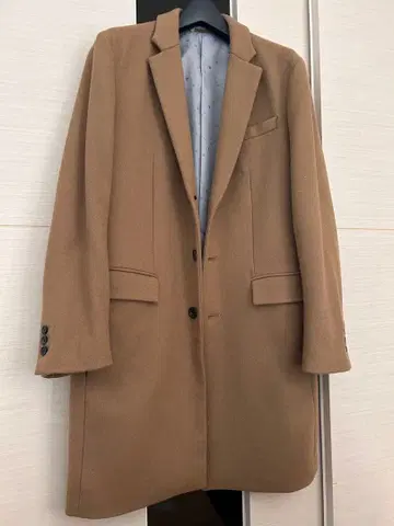 새상품급 다케오 키쿠치 체스터 코트 브라운