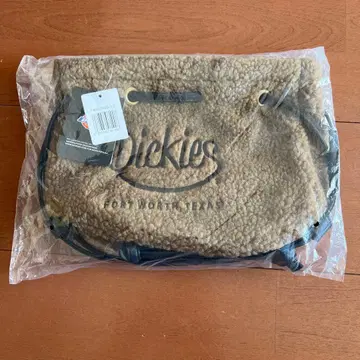 Dickies 플리스 숄더백 베이지