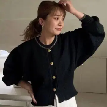 폴리얀 니트 가디건