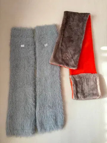 Munsingwear 머플러와 레그 워머 세트
