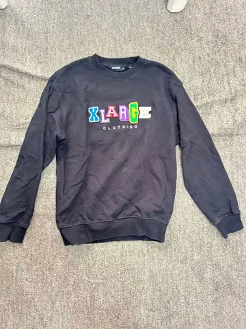 XLARGE 블랙 맨투맨 S 사이즈