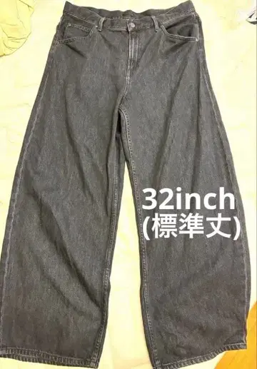 UNIQLO 배기 커브 진즈 32inch 다크 그레이