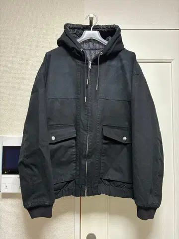 ADRER 빈티지 메이크 쇼트 덕 블루종