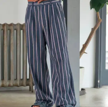 [ #Re:room ] STRIPE DENIM RELAX PANTS
