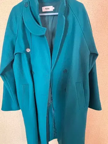 AZUL 터콰이즈 롱 코트