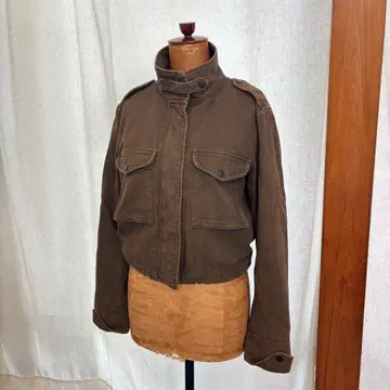 브라운 밀리터리 자켓
