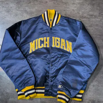 90's STARTER MICHIGAN 새틴 바시티 자켓 미국제