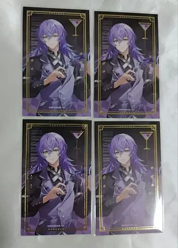 니지산지 애니카페 HEROIC BAR 칵테일 카드 호시미치 쇼