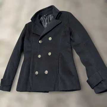 glamb 블랙 울 피 코트