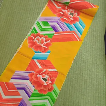 새상품 유젠 순수 실크 옷감 2장 12