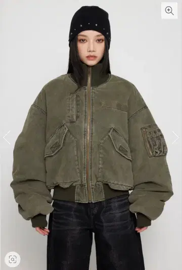 LAGUA GEM BIG POCKET COTTON MA-1 카키