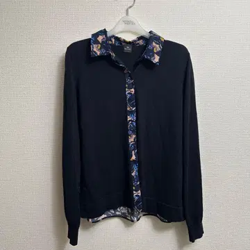 폴 스미스 긴팔 셔츠 블랙 꽃무늬