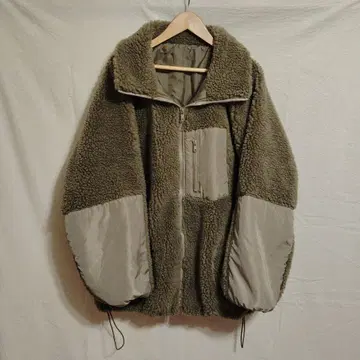 해피 마릴린 보아 블루종 플리스 자켓 카키 사이즈 1