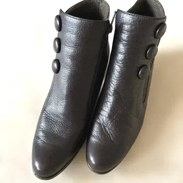 천연 가죽 숏부츠