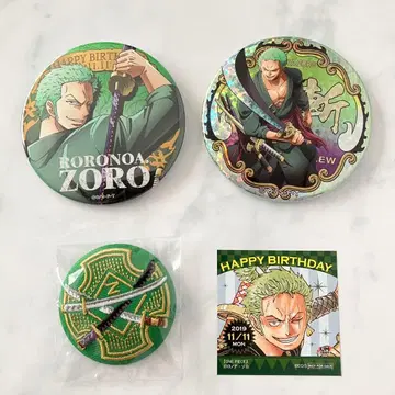 원피스 무기와라 스토어 벌스데이 야라이 캔뱃지 자수 캔뱃지 스티커 조로