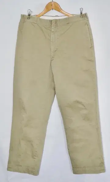 빈티지 60s US ARMY 코튼 치노 팬츠 카키 36 x 31
