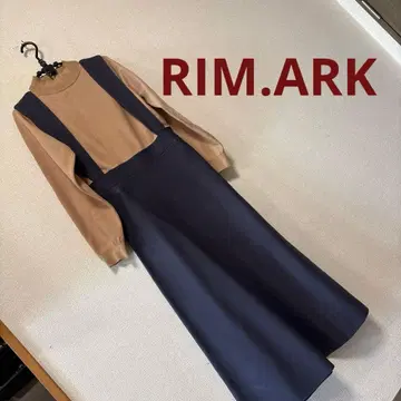 RIM.ARK 살로펫 원피스 38 베이지 네이비